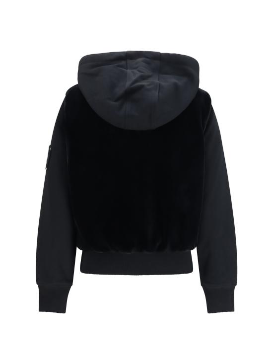 26FW 무스너클 후드 티셔츠 M15LS610 292 BLACK - MOOSE KNUCKLES