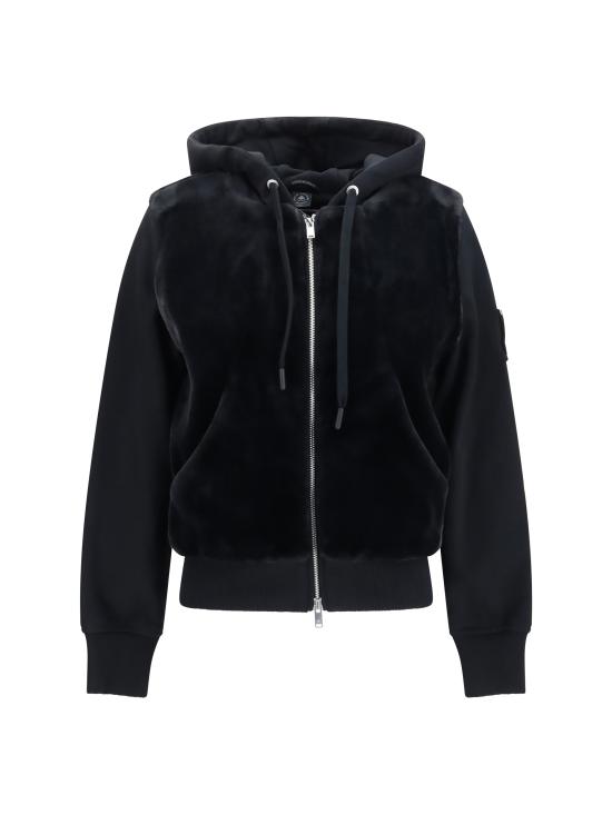 26FW 무스너클 후드 티셔츠 M15LS610 292 BLACK