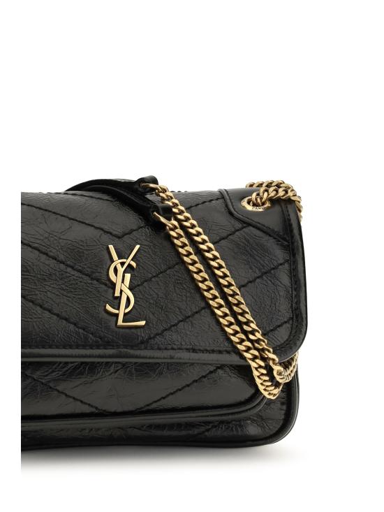 26FW 생로랑 빈티지 레더 니키 미니백 빈티지 레더 니키 미니백 8460870EN07 1000 - SAINT LAURENT