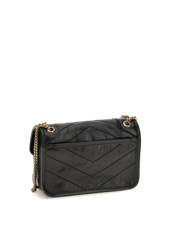 26FW 생로랑 빈티지 레더 니키 미니백 빈티지 레더 니키 미니백 8460870EN07 1000 - SAINT LAURENT