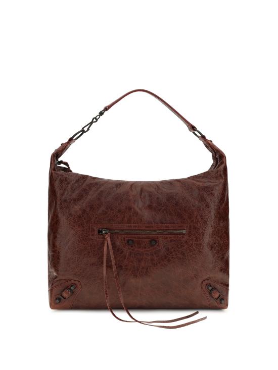 26FW 발렌시아가 르 시티 미디엄 호보백 8731992ABEK 6154 BORDEAUX