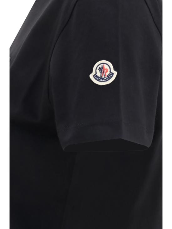 26FW 몽클레어 반팔 티셔츠 L20938C0002189AUO 999 BLACK - MONCLER