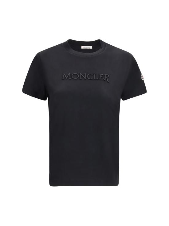 26FW 몽클레어 반팔 티셔츠 L20938C0002189AUO 999 BLACK