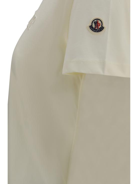 26FW 몽클레어 반팔 티셔츠 L20938C0002189AUO 037 CREAM - MONCLER