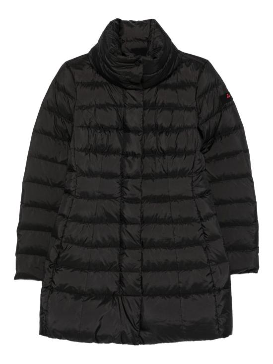 26FW 페트레이 솝착 MQN 03 하이칼라 슬림핏 롱 다운 재킷 PED545601181967NER BLACK