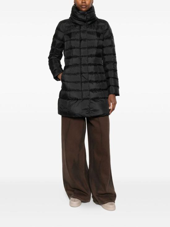 26FW 페트레이 솝착 MQN 03 하이칼라 슬림핏 롱 다운 재킷 PED545601181967NER BLACK - PEUTEREY