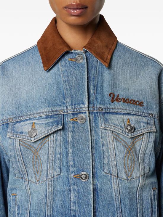 26FW 베르사체 데님 자켓 10226941A167511D800 NAVY - VERSACE