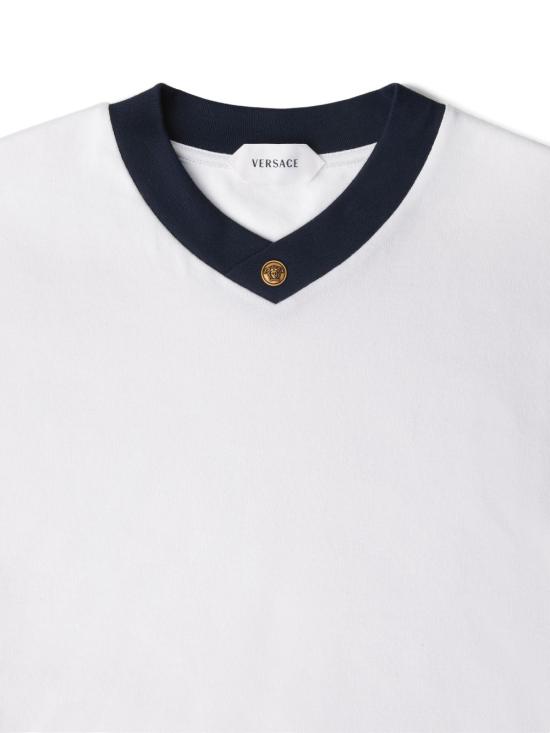 26FW 베르사체 반팔 티셔츠 10236971A178942W5H0 WHITE - VERSACE
