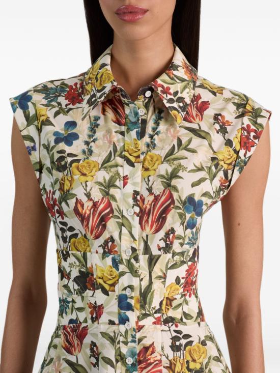 26FW 앨리스 앤 올리비아 미디 원피스 CC606P35508E256 AVORIO - ALICE & OLIVIA