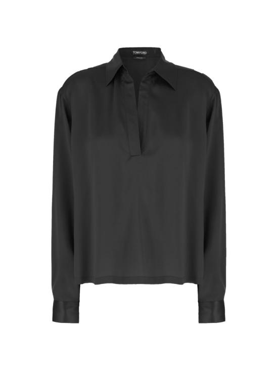 26FW 톰포드 폴로 티셔츠 TS2144FAX1720NAA BLACK