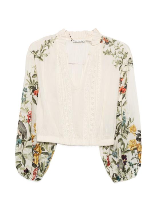 26FW 앨리스 앤 올리비아 블라우스 CC606P13009E256 ECRU