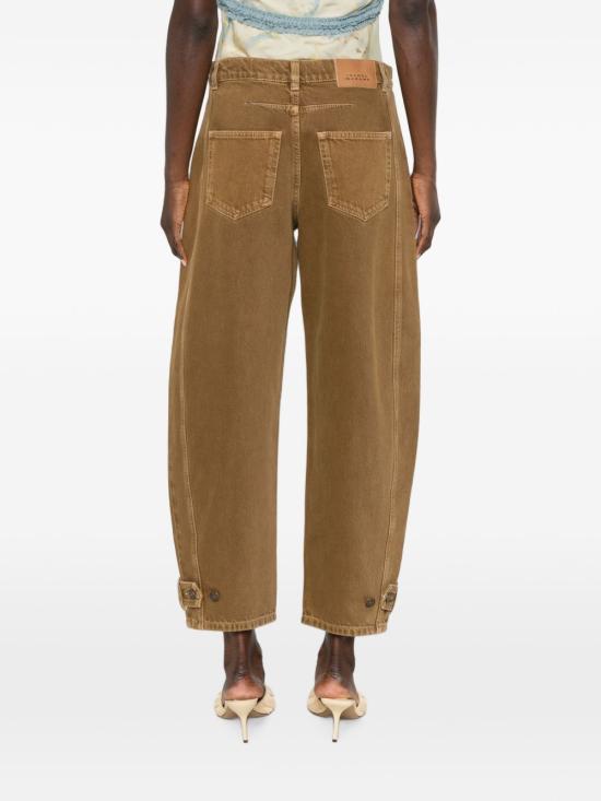 26FW 이자벨마랑 레자 크롭 진 PA0779FAD3H01I50BZ BRONZE - ISABEL MARANT