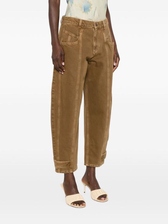 26FW 이자벨마랑 레자 크롭 진 PA0779FAD3H01I50BZ BRONZE - ISABEL MARANT