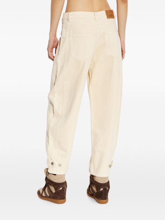 26FW 이자벨마랑 레자 크롭 진 PA0779FAD3H01I90BE BEIGE - ISABEL MARANT