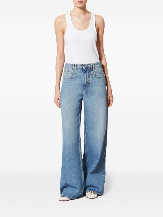 26FW 이자벨마랑 레모니 팬츠 레모니 팬츠 PA0052FBD1H02I30LU LIGHT BLUE - ISABEL MARANT