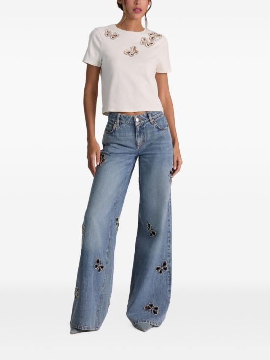 26FW 앨리스 앤 올리비아 데님 팬츠 CD606E38138R421 NAVY - ALICE & OLIVIA