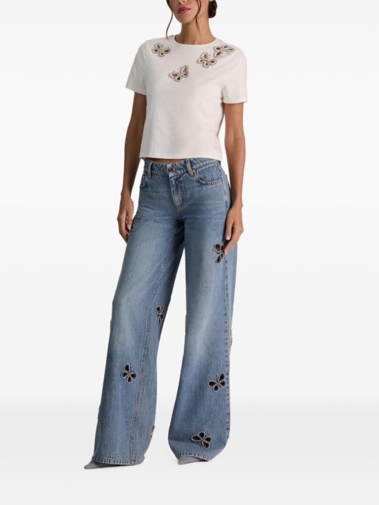26FW 앨리스 앤 올리비아 데님 팬츠 CD606E38138R421 NAVY - ALICE & OLIVIA