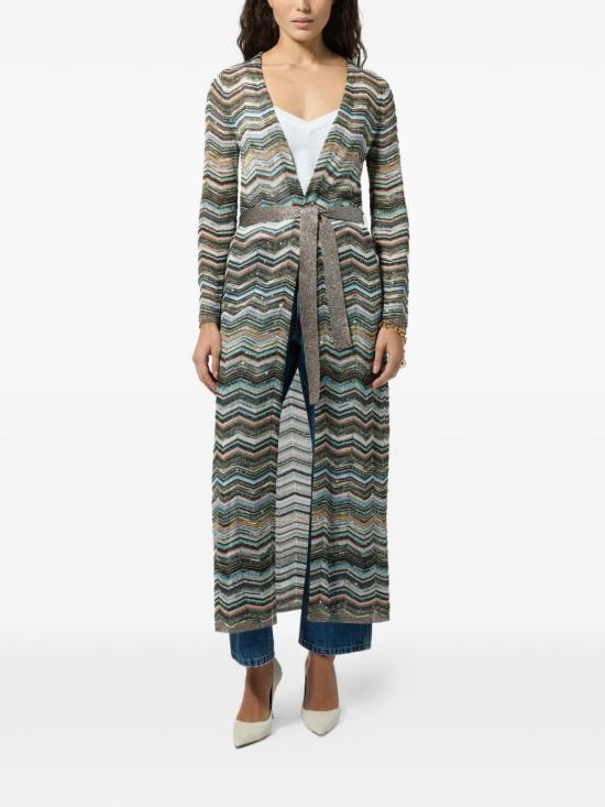 26FW 미소니 롱 원피스 DS26WM0MBK01KSSMSPO MULTICOLOR - MISSONI