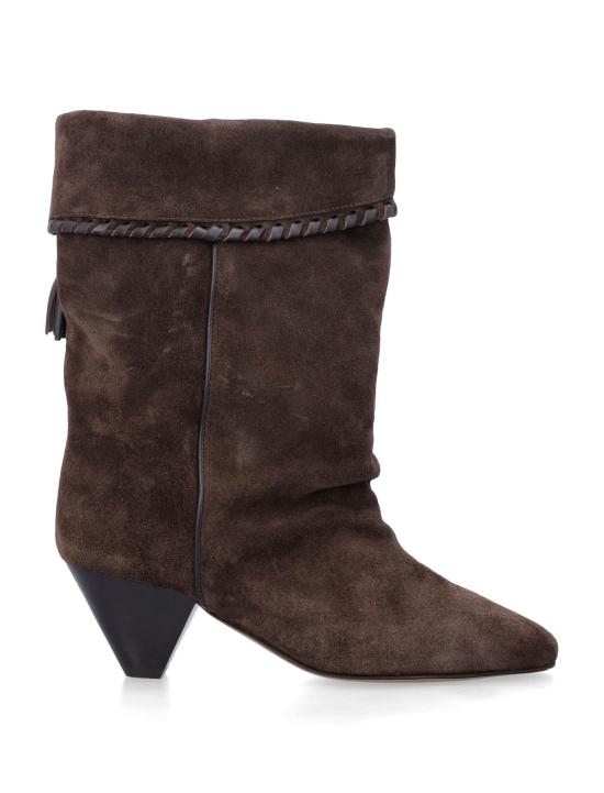 26FW 이자벨마랑 달비 드레이프 스웨이드 카프스킨 레더 부츠 BO0188FBC1A20S50CL BROWN