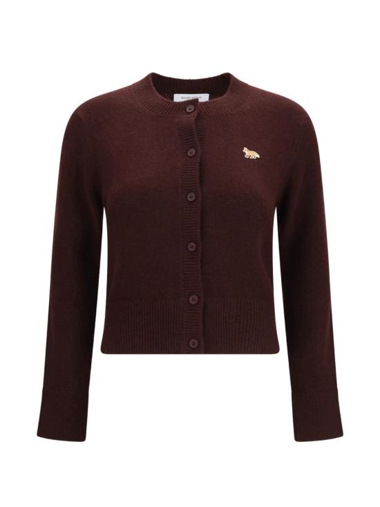 26FW 메종키츠네 베이비 폭스 램스울 피티드 가디건 PW00506KT10060553 BROWN
