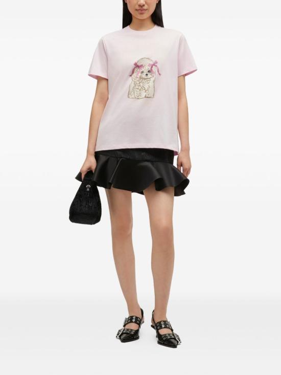 26FW 가니 푸들 티셔츠 A1050062868 PINK - GANNI
