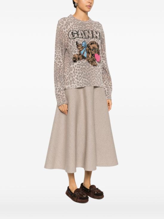 26FW 가니 스웨터 A1070147943 LEOPARD PRINT - GANNI