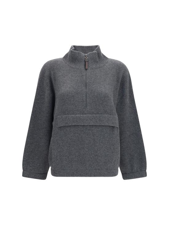 26FW 브루넬로 쿠치넬리 스웨터 M12250004P C079 GREY