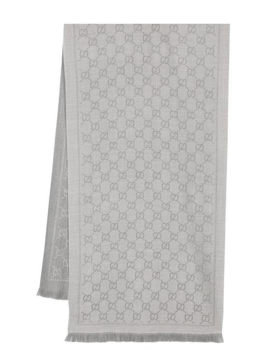 26FW 구찌 GG 자카드 니트 스카프 1334833G2001763 GREY - GUCCI