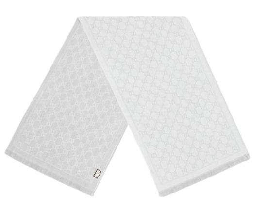 26FW 구찌 GG 자카드 니트 스카프 1334833G2001763 GREY - GUCCI