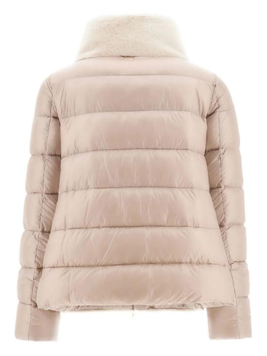 26FW 에르노 울트라라이트 나일론 & 레이디 얼터너티브 퍼 케이프 PI002017D12017Z1985 BEIGE - HERNO