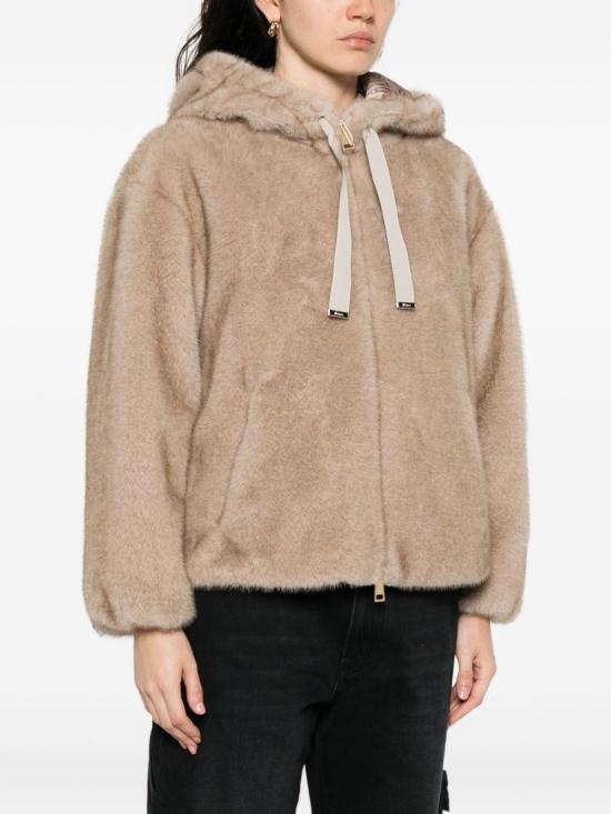 26FW 에르노 멜란지 얼터너티브 밍크 퍼 보머 자켓 GI000318D127391985 BEIGE - HERNO
