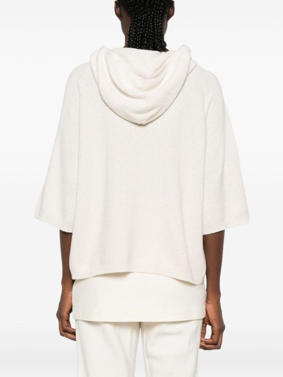 26FW 파비아나 필리피 후드 티셔츠 MAD216F402M33325 BEIGE - FABIANA FILIPPI
