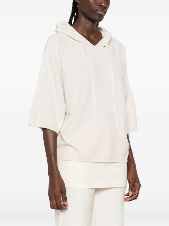 26FW 파비아나 필리피 후드 티셔츠 MAD216F402M33325 BEIGE - FABIANA FILIPPI