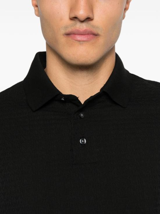 26FW 엠포리오 아르마니 폴로 티셔츠 EM004595AF10762FC293 BLACK - EMPORIO ARMANI