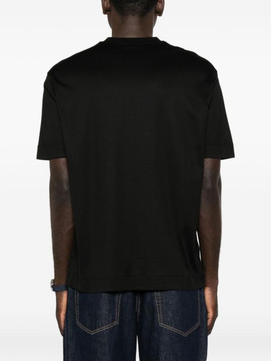 26FW 엠포리오 아르마니 반팔 티셔츠 EM006765AF10017UC001 BLACK - EMPORIO ARMANI