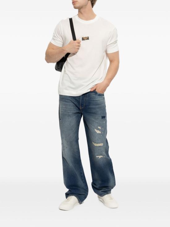 26FW 엠포리오 아르마니 반팔 티셔츠 EM007040AF10017U0003 WHITE - EMPORIO ARMANI