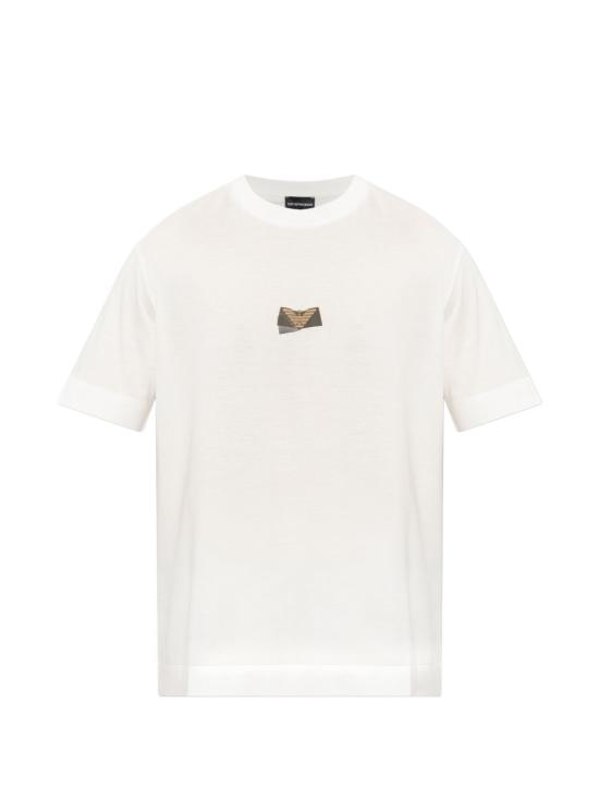 26FW 엠포리오 아르마니 반팔 티셔츠 EM007040AF10017U0003 WHITE