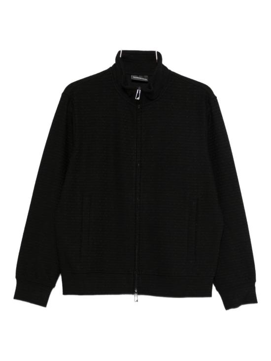 26FW 엠포리오 아르마니 집업 니트 EM004534AF13700FC293 BLACK