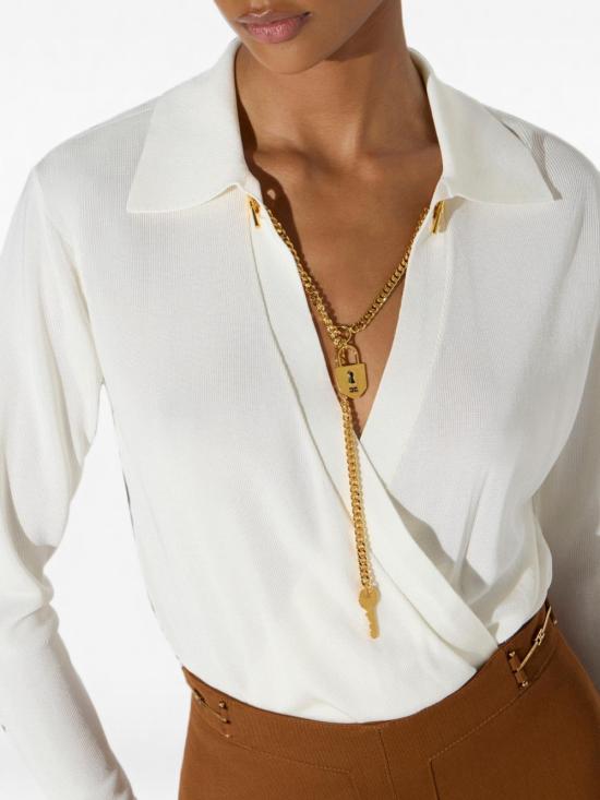 26FW 엘리자베타프랜치 바디수트 티셔츠 BK03S66E2193 WHITE - ELISABETTA FRANCHI