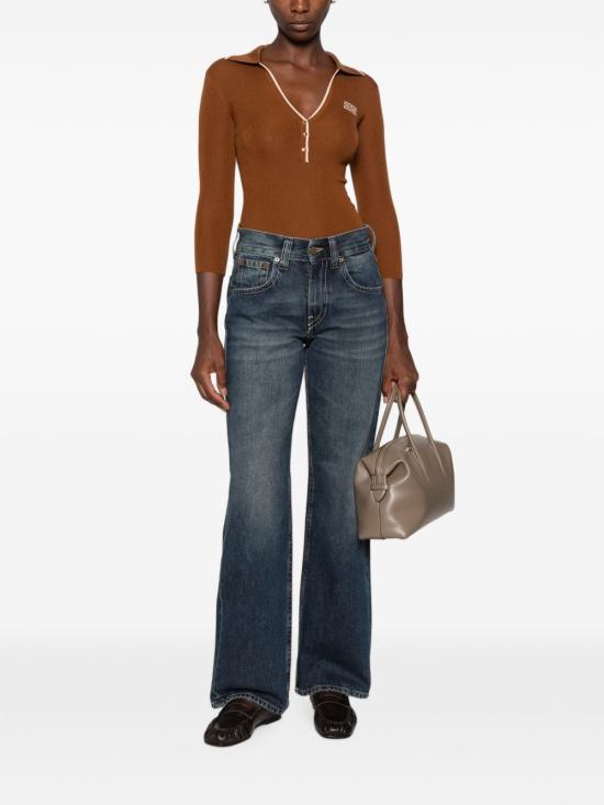 26FW 엘리자베타프랜치 긴팔 티셔츠 MK17B66E2FQ4 BROWN - ELISABETTA FRANCHI