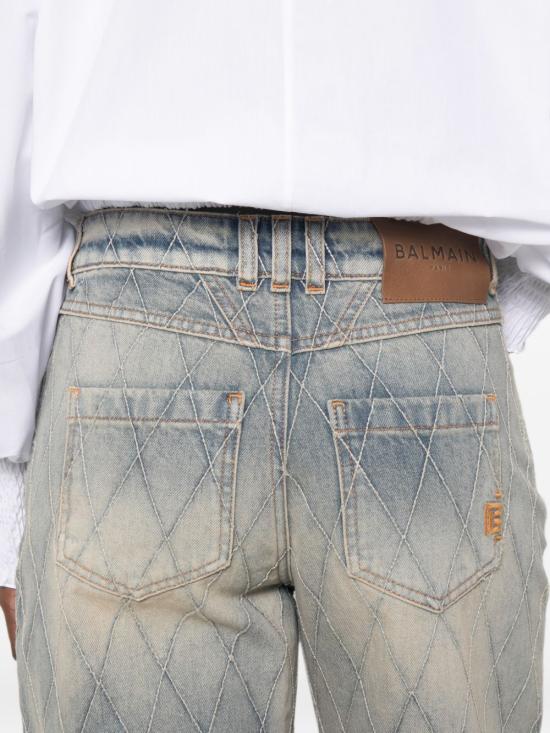 26FW 발망 데님 팬츠 HF1MI052DF796FC LIGHT BLUE - BALMAIN