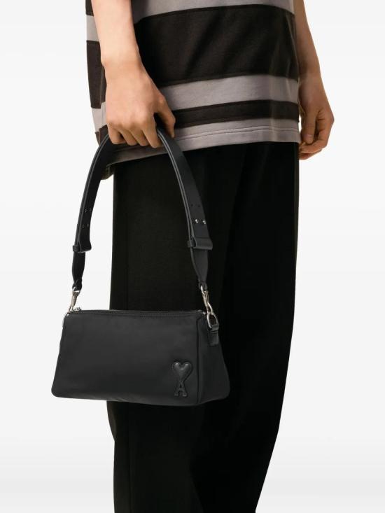 26FW 아미 톤온톤 하트 로고 나일론 캔버스 마르셀 백 ULL707AW0001001 BLACK - AMI