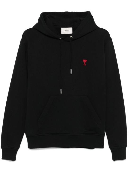 26FW 아미 후드 티셔츠 BFUSW235D730001 BLACK
