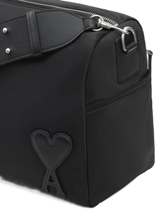 26FW 아미 톤온톤 하트 로고 나일론 마르셀 라지백 ULL706AW0001001 BLACK - AMI