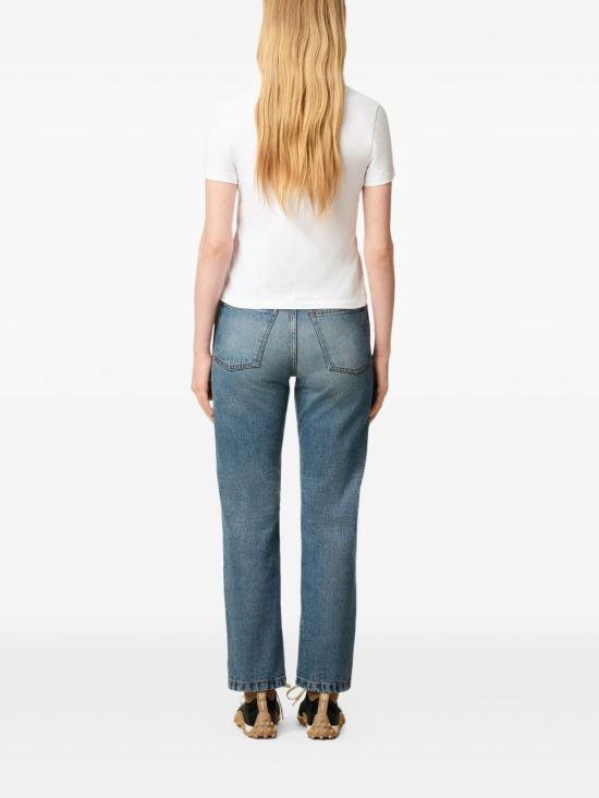 26FW 아미 스몰 하트 로고 코튼 크롭 티셔츠 FTS347724100 WHITE - AMI