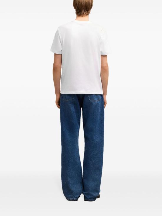 26FW 아미 스몰 하트 로고 티셔츠 BFUTS035D724100 WHITE - AMI
