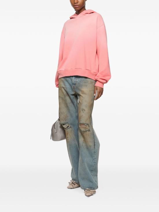 26FW 아크네 스튜디오 로고 후드 스웨터 CI0136DCKQ PINK