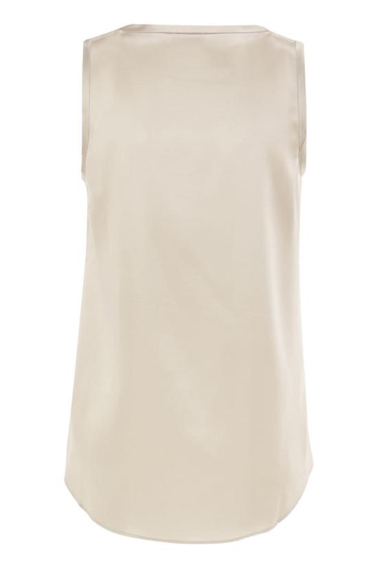 26FW 브루넬로 쿠치넬리 실크 탱크 탑 M0C59E0600C8561 White - BRUNELLO CUCINELLI