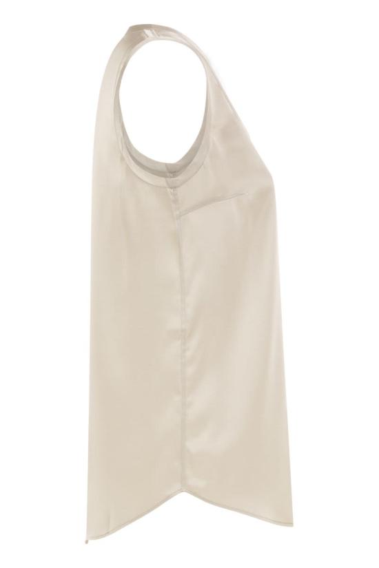 26FW 브루넬로 쿠치넬리 실크 탱크 탑 M0C59E0600C8561 White - BRUNELLO CUCINELLI
