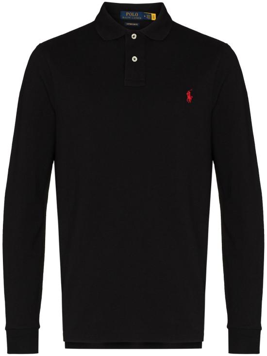 26FW 폴로 랄프로렌 클래식 핏 코튼 폴로 셔츠 710680790045POLOBLACKC3870